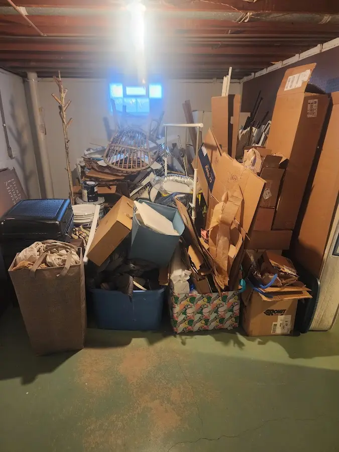 Roll-off dumpster container at job site for Yard Waste Dumpster Rental in New Windsor